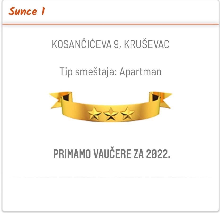 Apartament Sunce Kruševac Zewnętrze zdjęcie